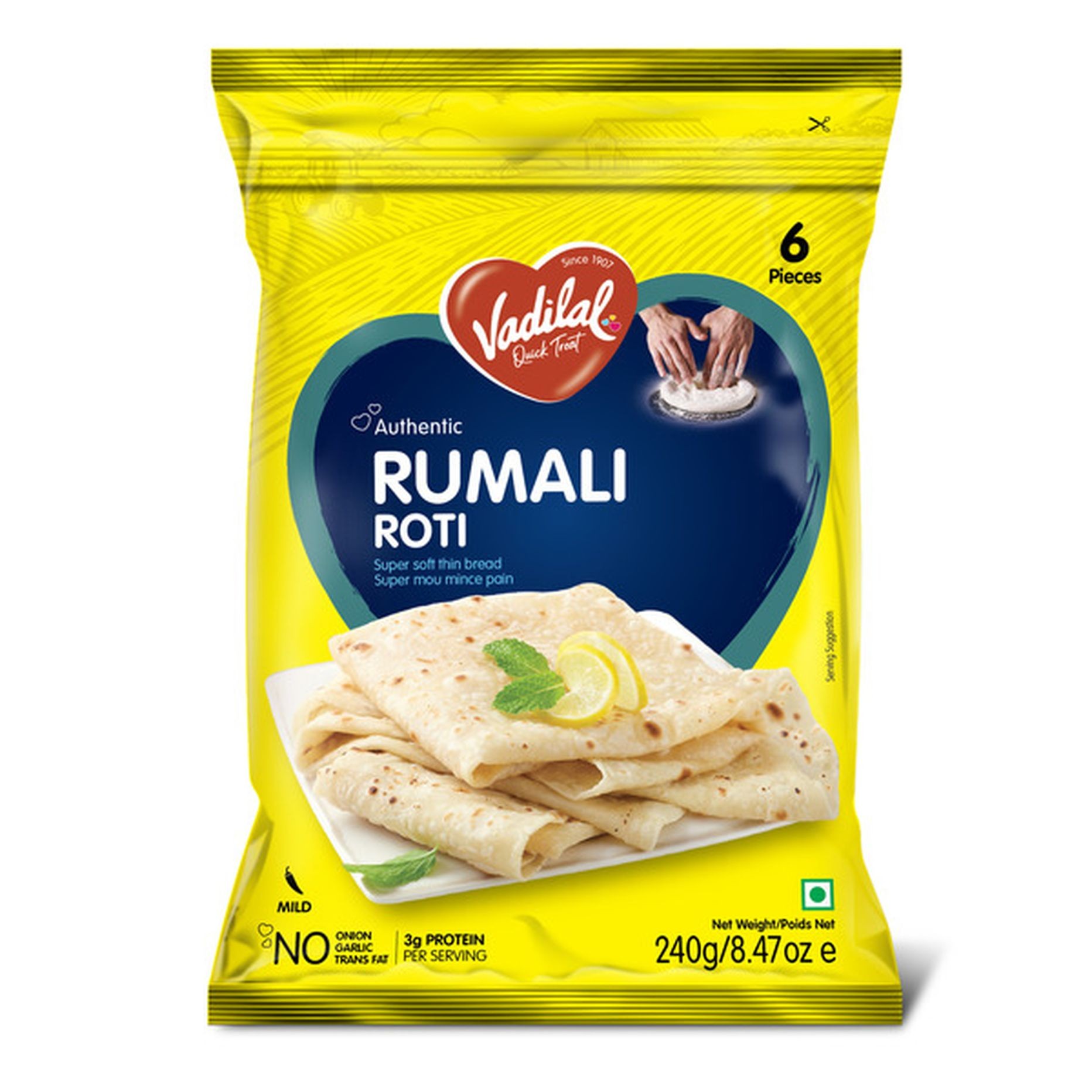 VADILAL RUMALI ROTI (SOFT INDIAN BREAD) 240 GM