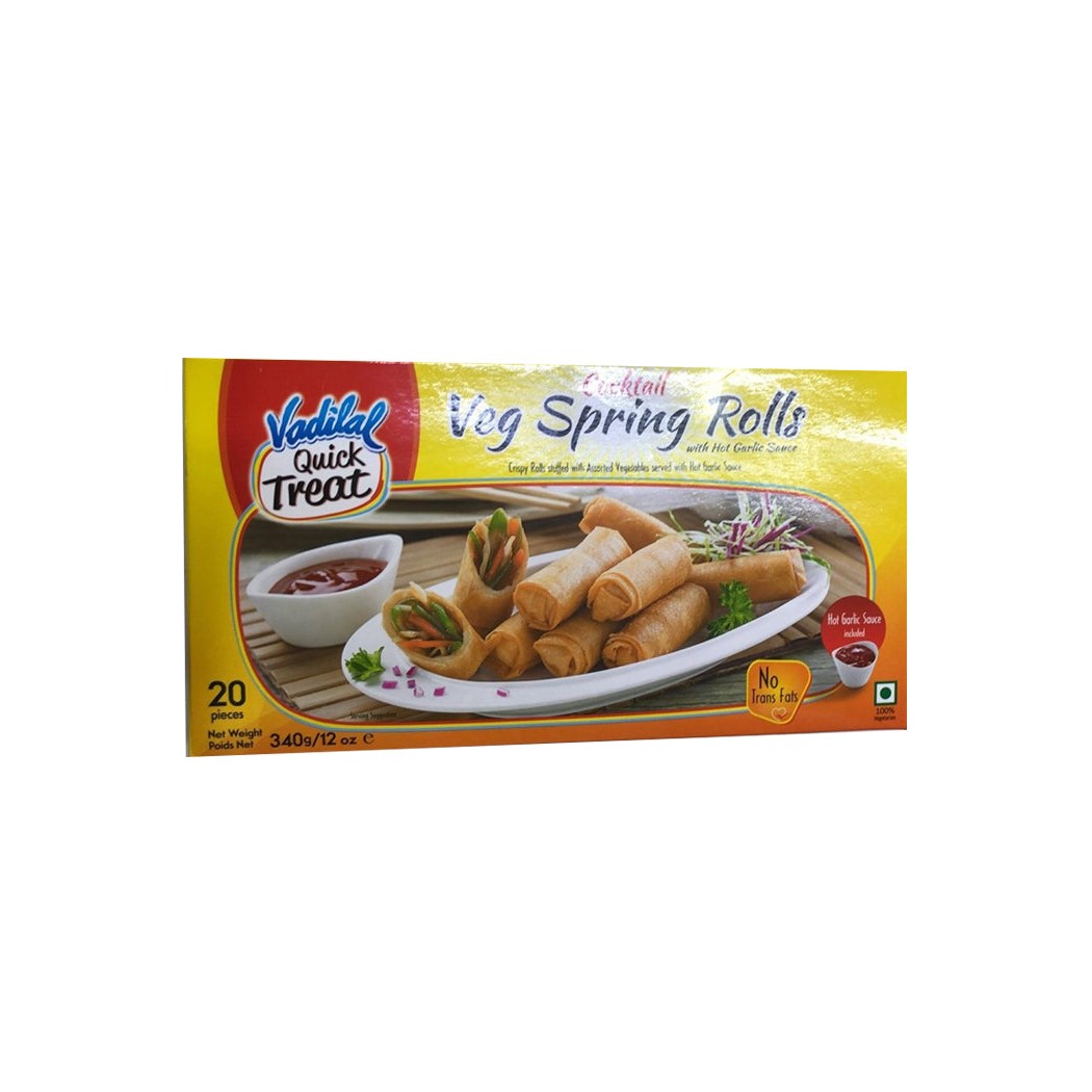 VADILAL VEG SPRING ROLLS 340 GM