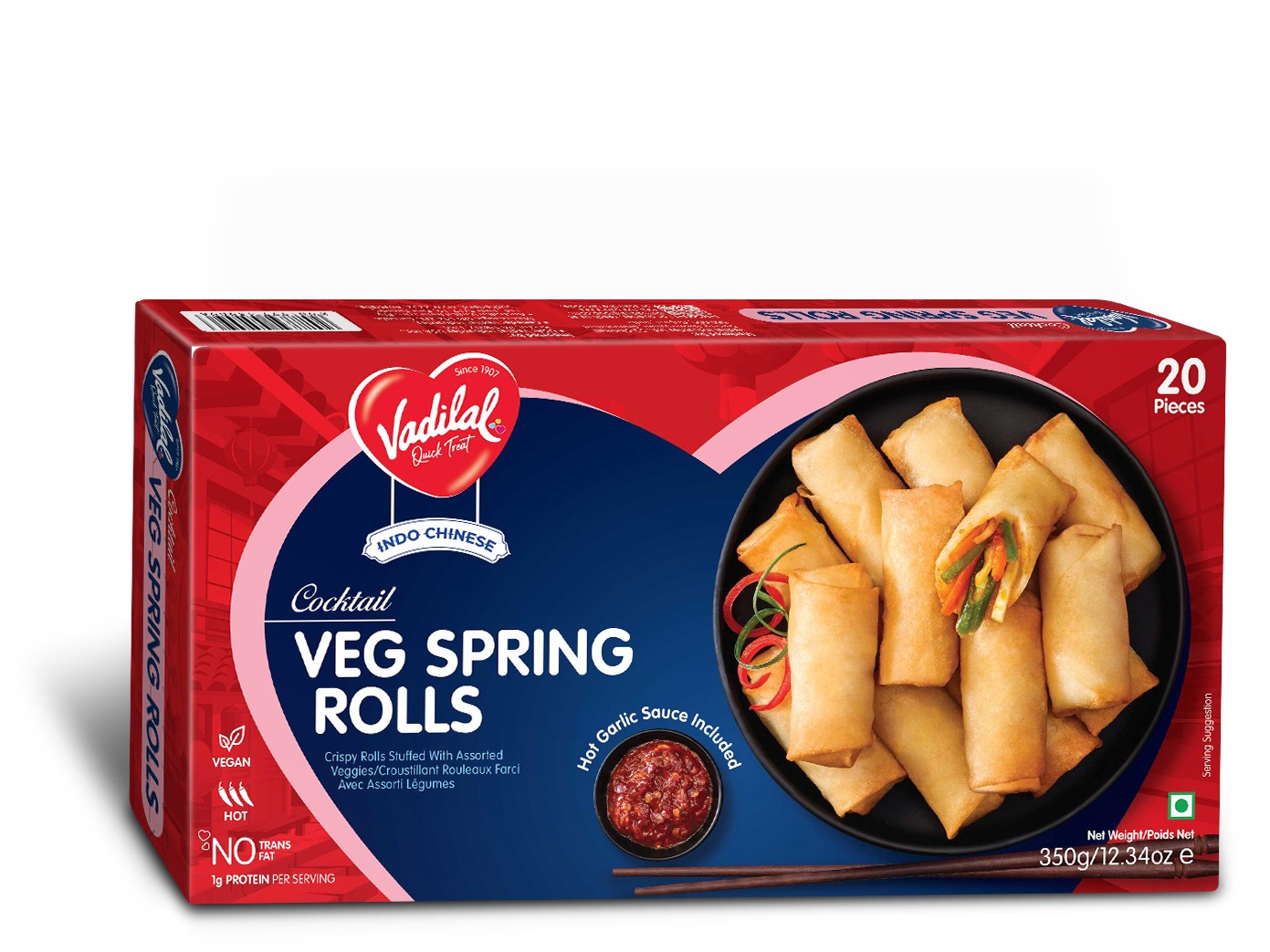 VADILAL VEG SPRING ROLLS 800 GM