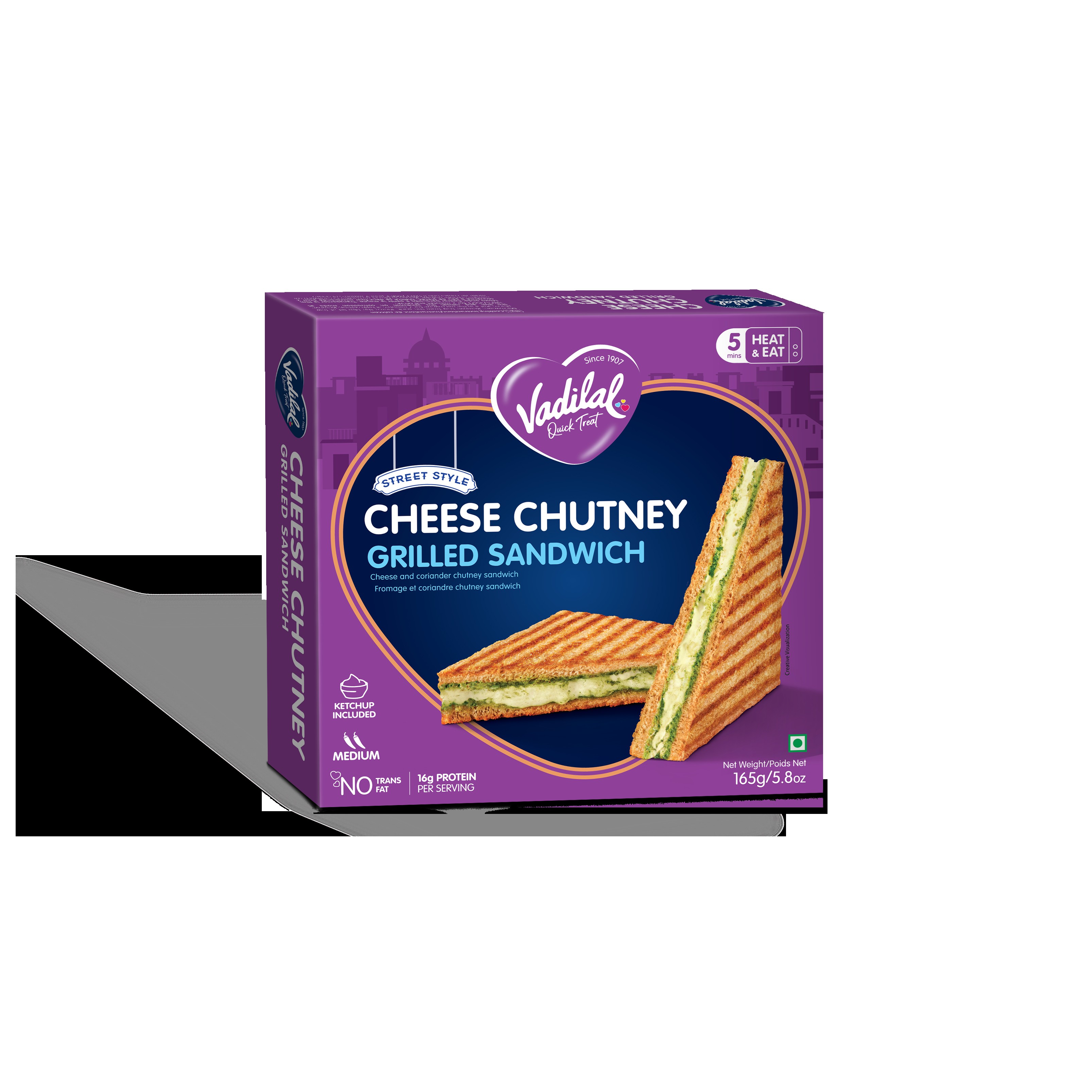 VD CHEESE CHUTNEY GRILL 165 GM