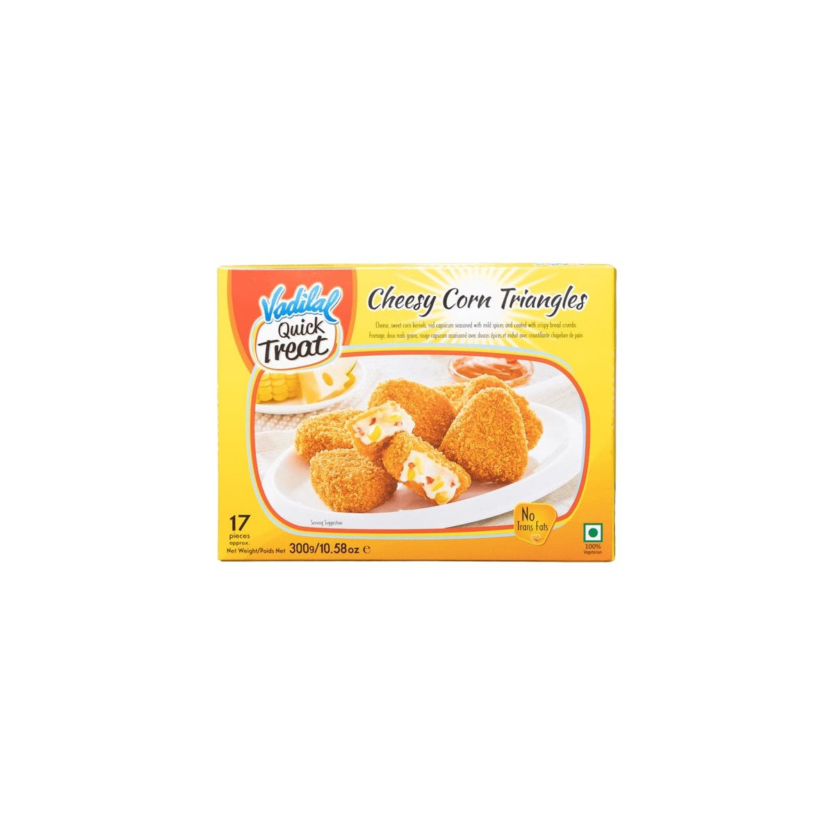VD CHEESY CORN TRIANGLES 300 GM