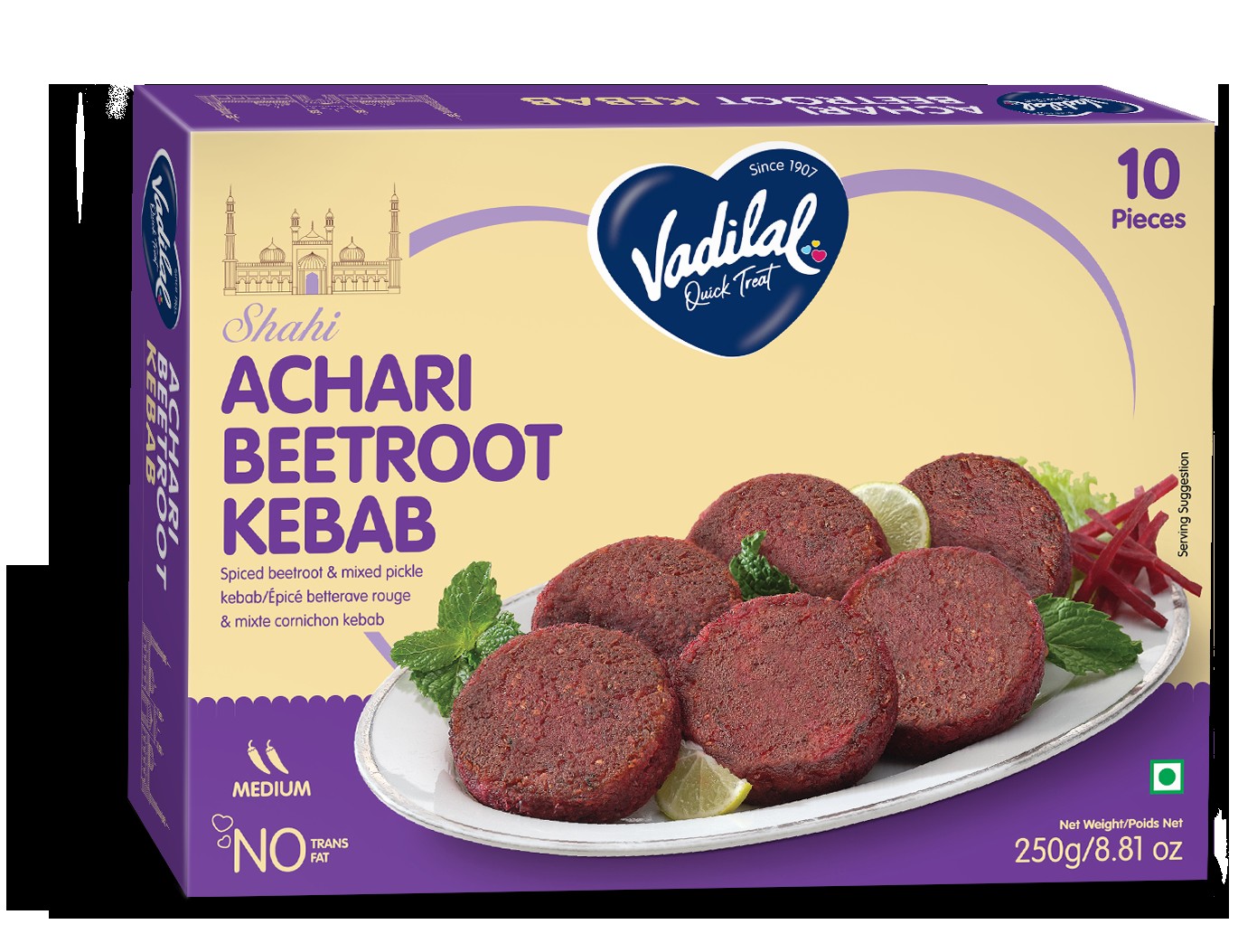 VADILAL ACHARI BEERTROOT KABAB 250 GM