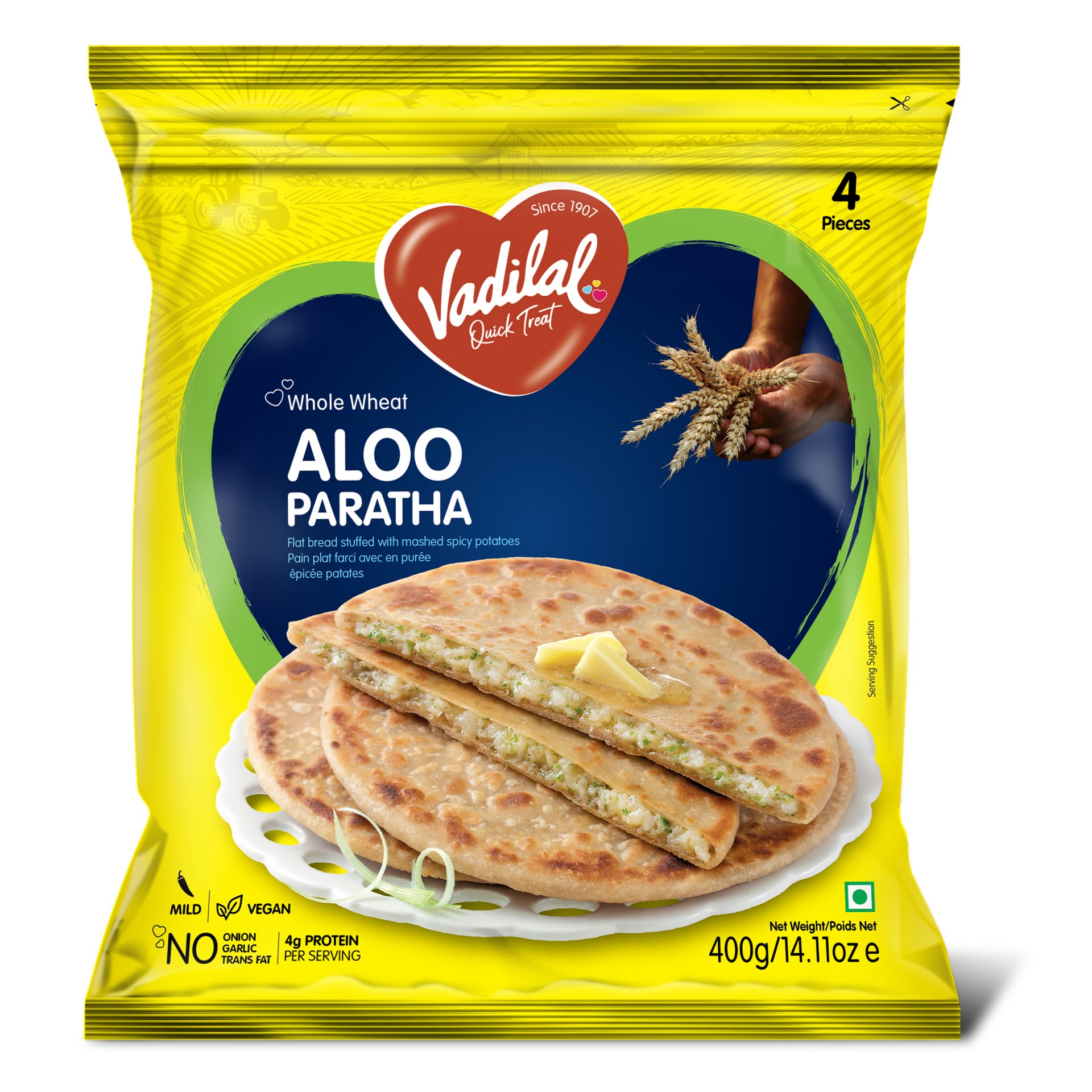VADILAL ALOO PARATHA 14 OZ