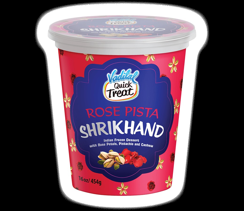 VADILAL SHRIKHAND ROSE PISTA 454 GM