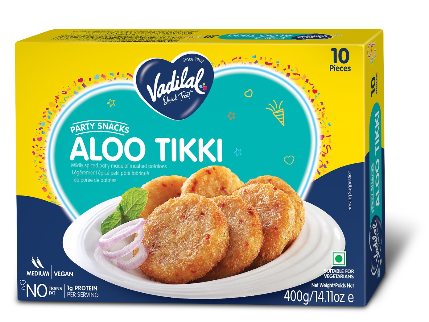 Vadilal Aloo Tikki 400 GM