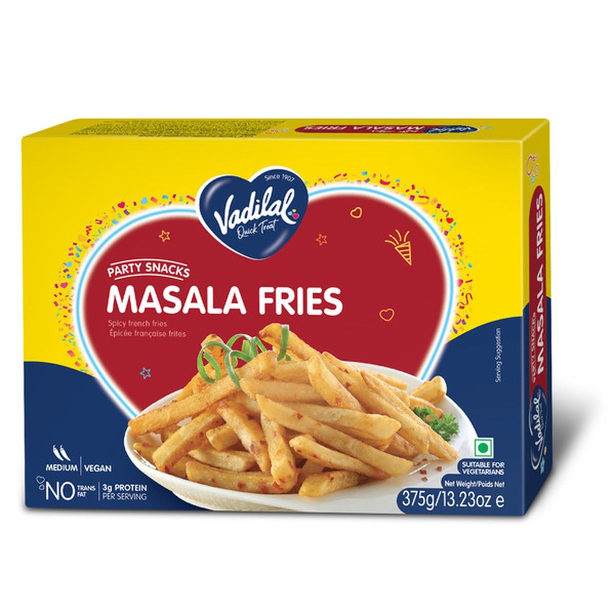 VADILAL MASALA FRIES  375 GM