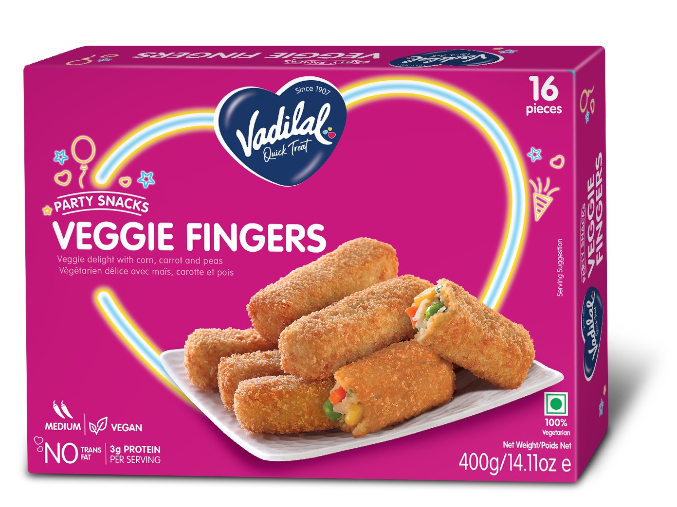 VL VEGGIE FINGER 400 GM