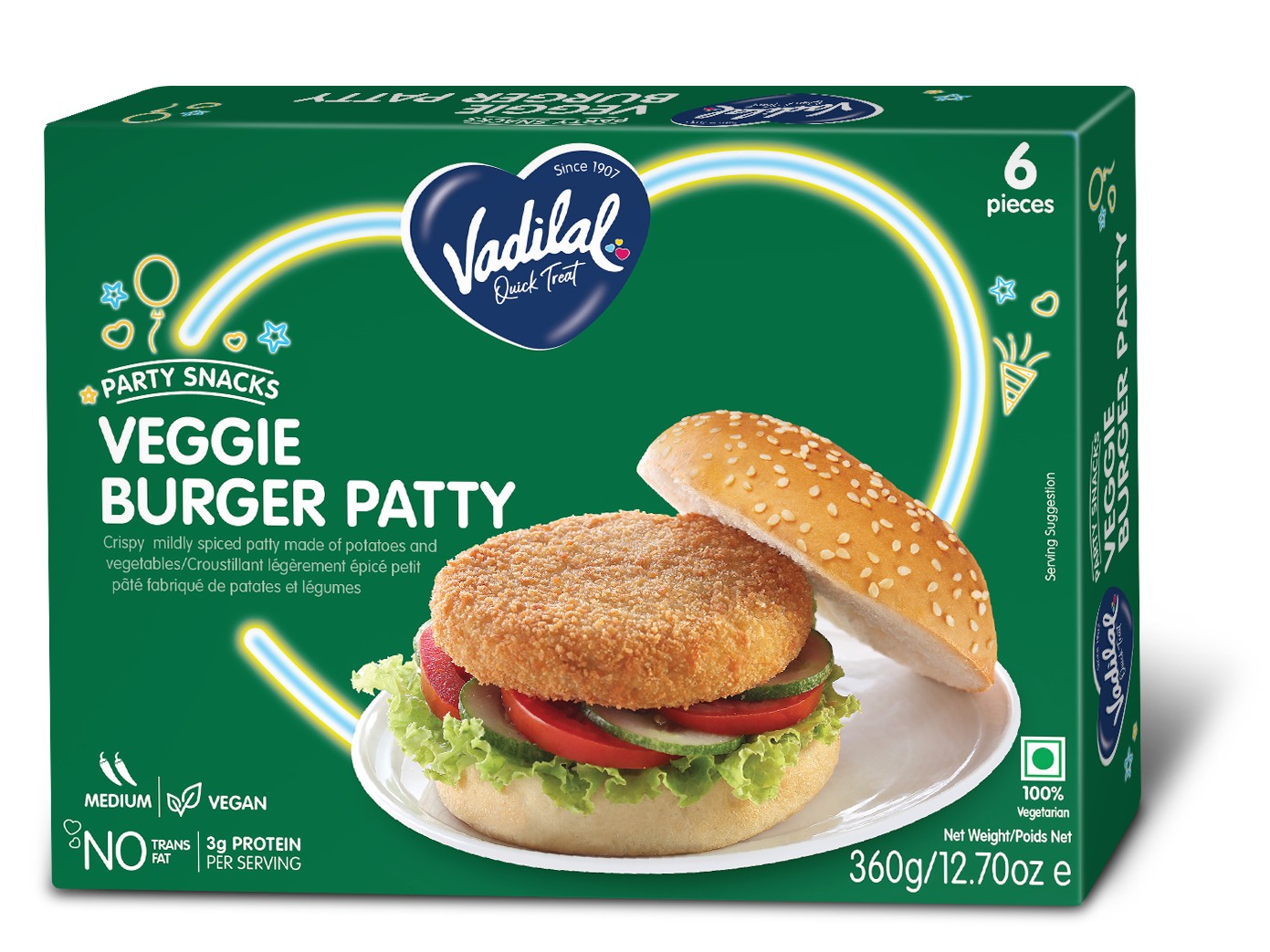 VADILAL VEGGIE BURGER PATTY