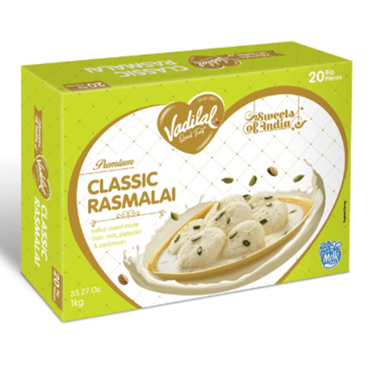 Vadilal Classic Rasmalai Big Pack 1 KG