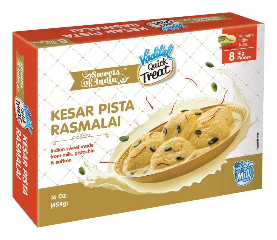 Vadilal Kesar Rasmalai FRZ 1 LBS