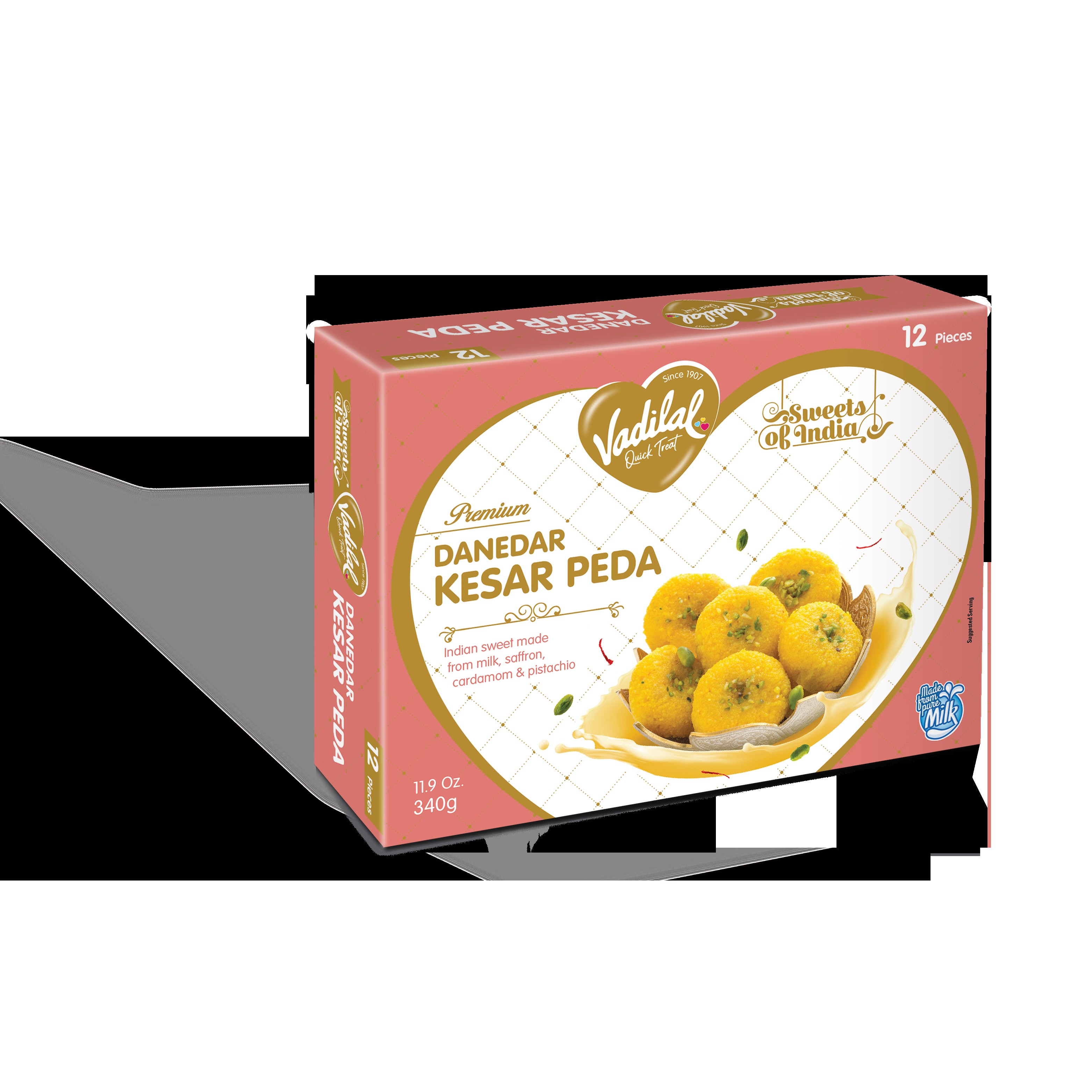 VADILAL PEDA DANEDAR KESAR 340 GM