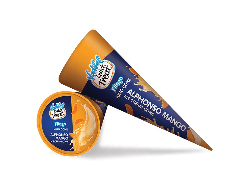VADILAL CONE ALPHONSO MANGO ICE CREAM 110 ML
