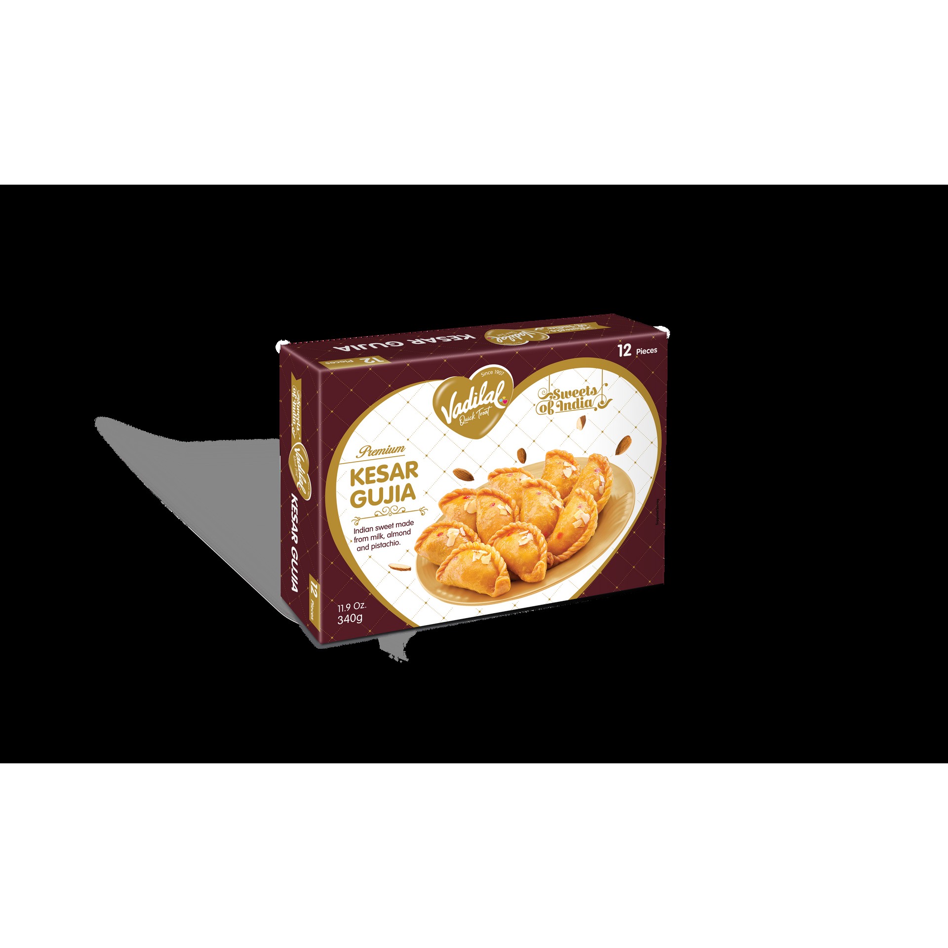 VADILAL KESAR GUJIYA  340 GM