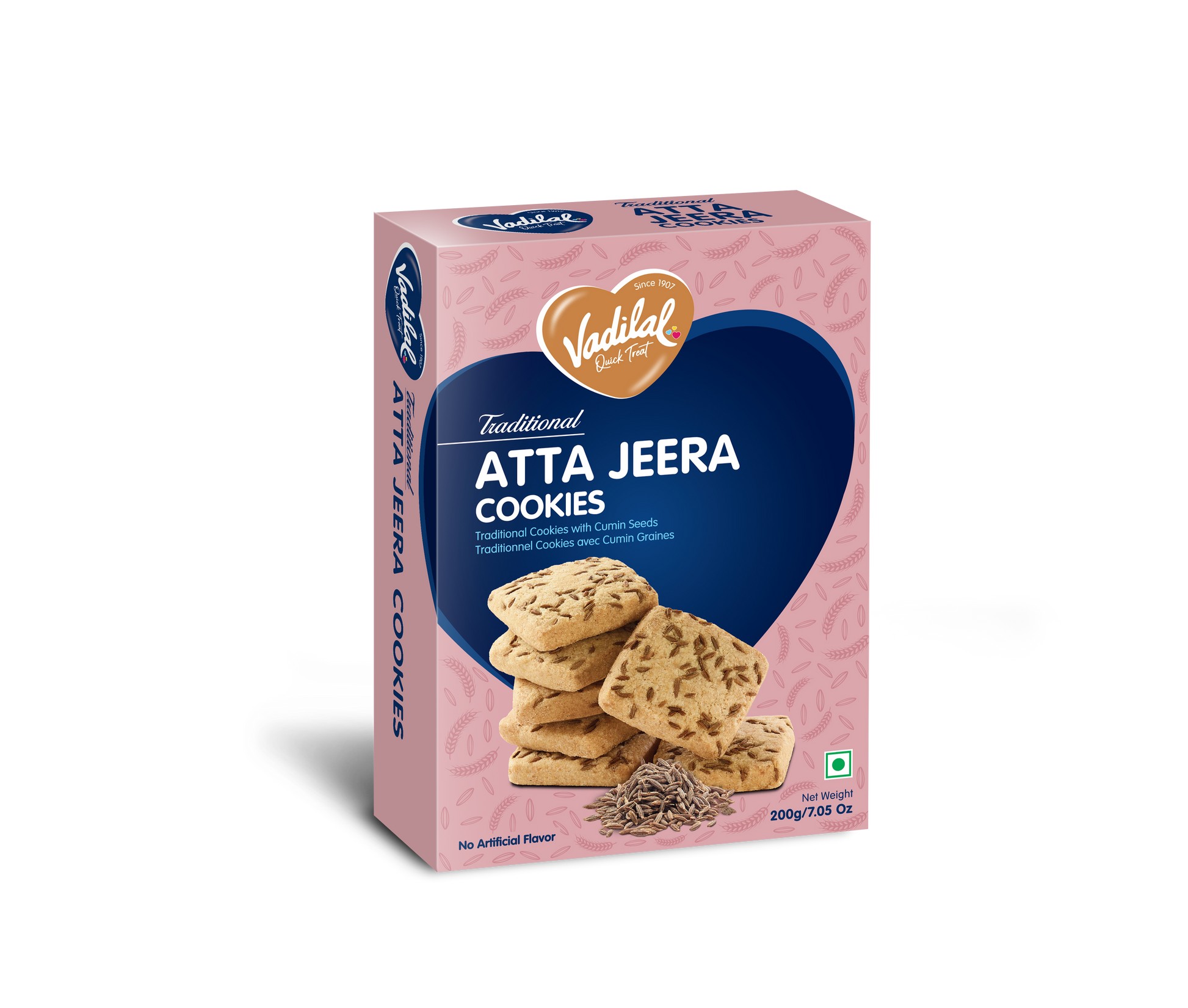 Vadilal Atta Jeera Cookies 7.05 OZ