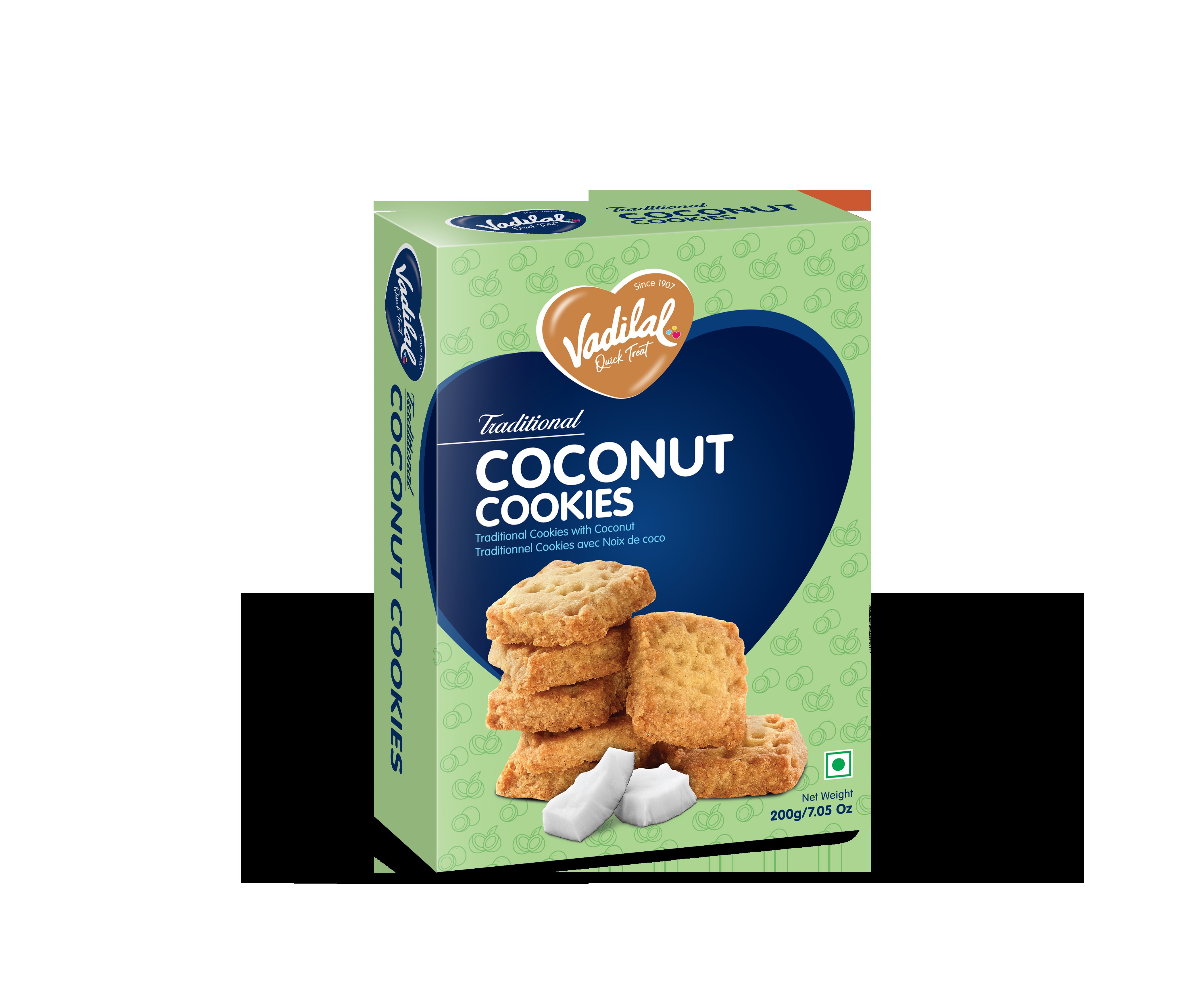 VADILAL COOKIES COCONUT 200 GM