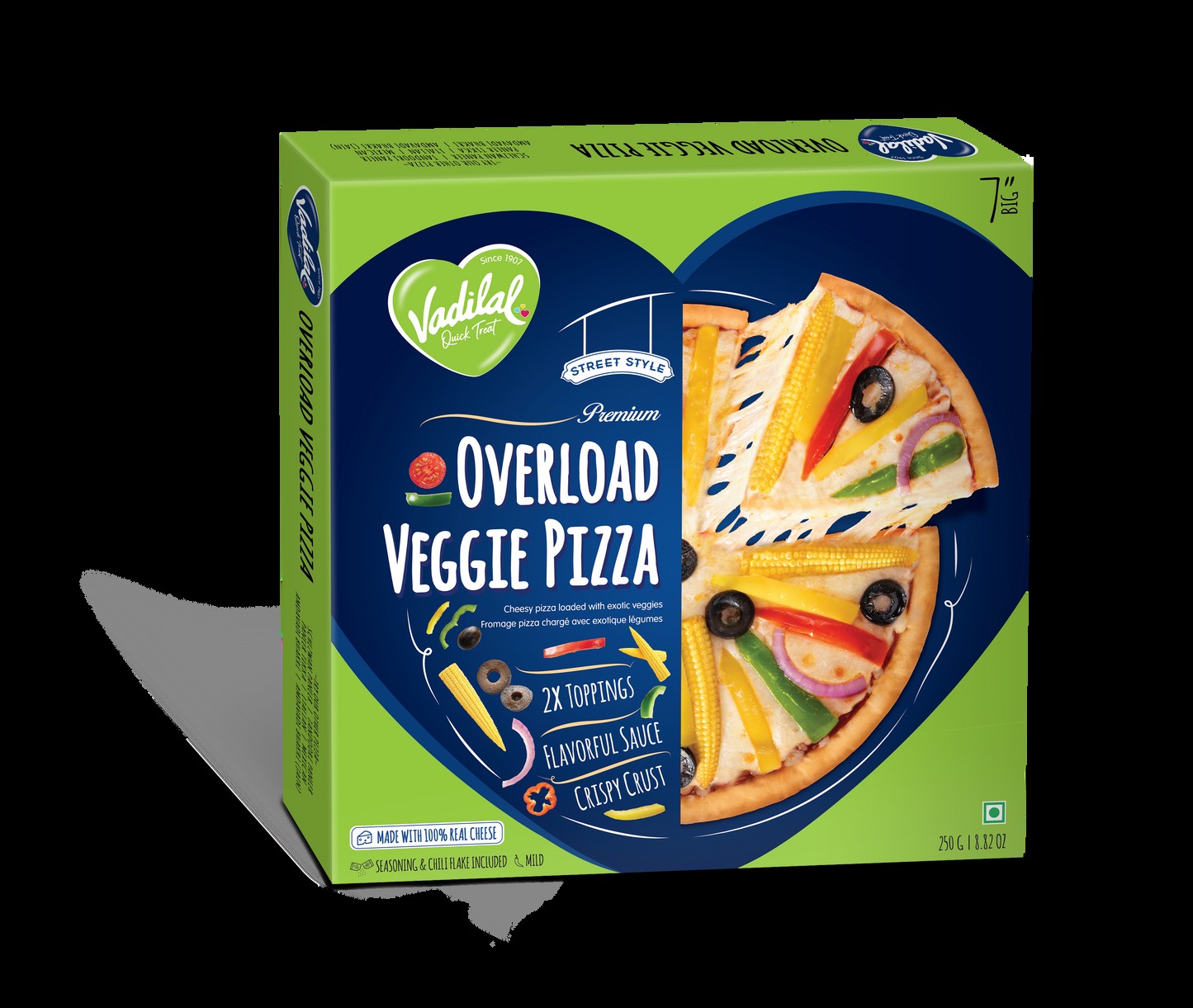 VADILAL OVERLOAD VEGGIE PIZZA 250 GM