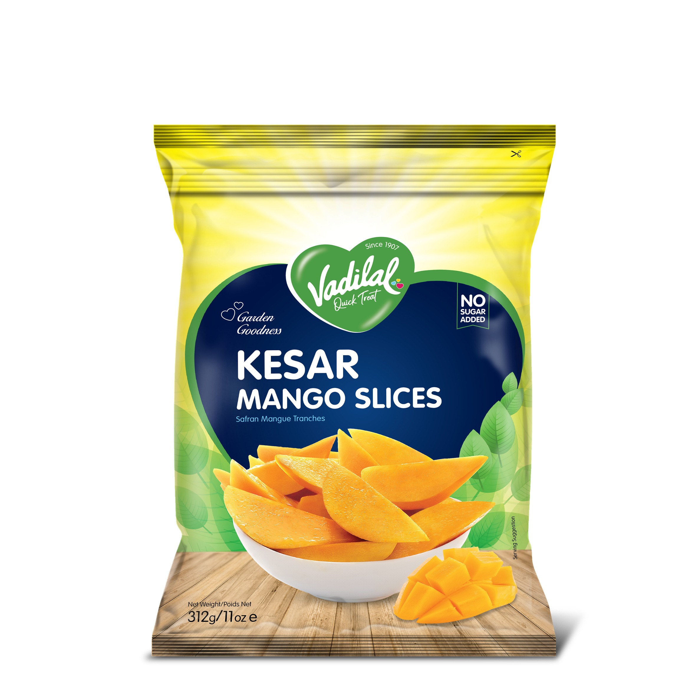 Vadilal Kesar Mango Slices 312 GM