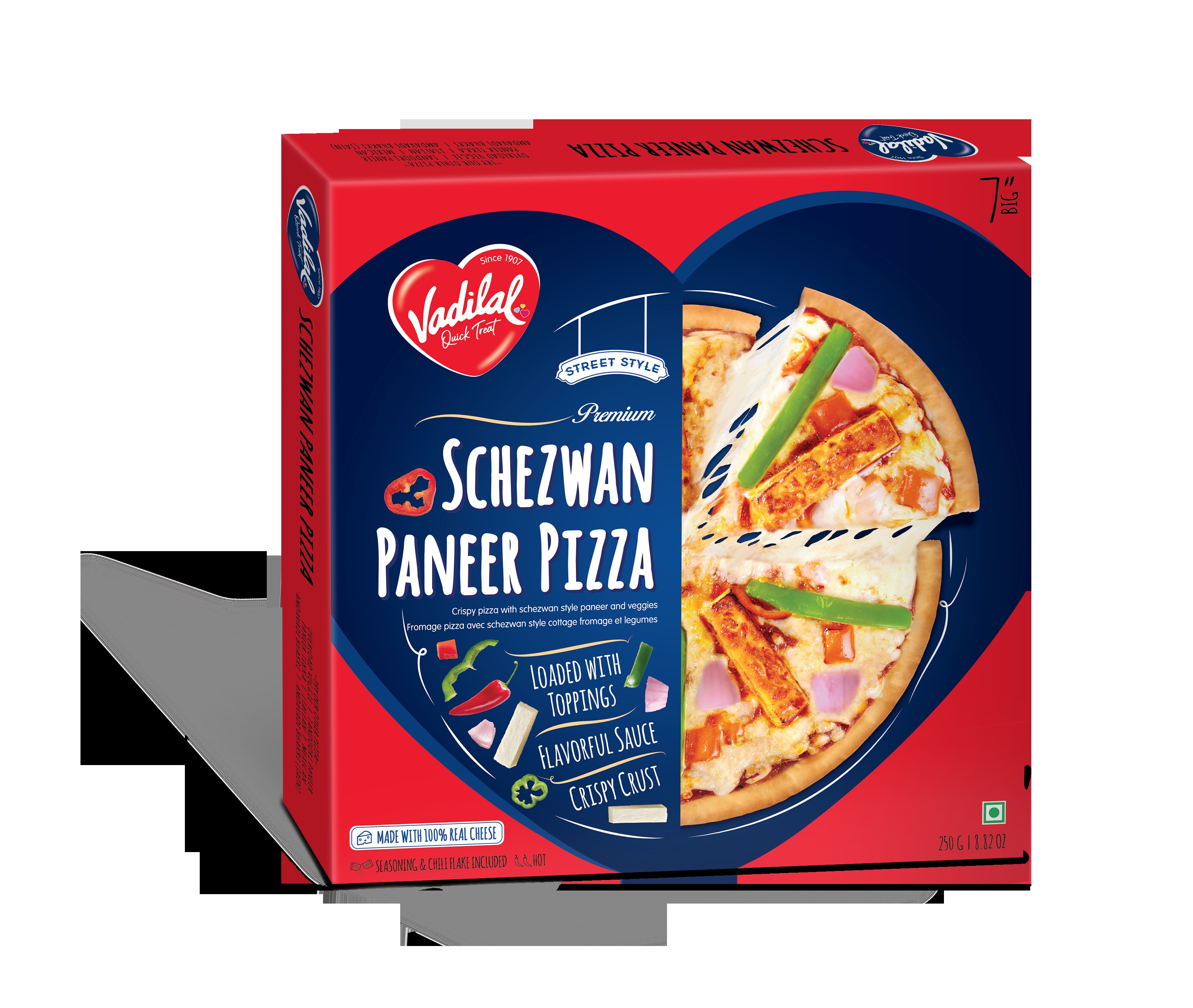 VADILAL SCHEZWAN PANEER PIZZA 225 GM