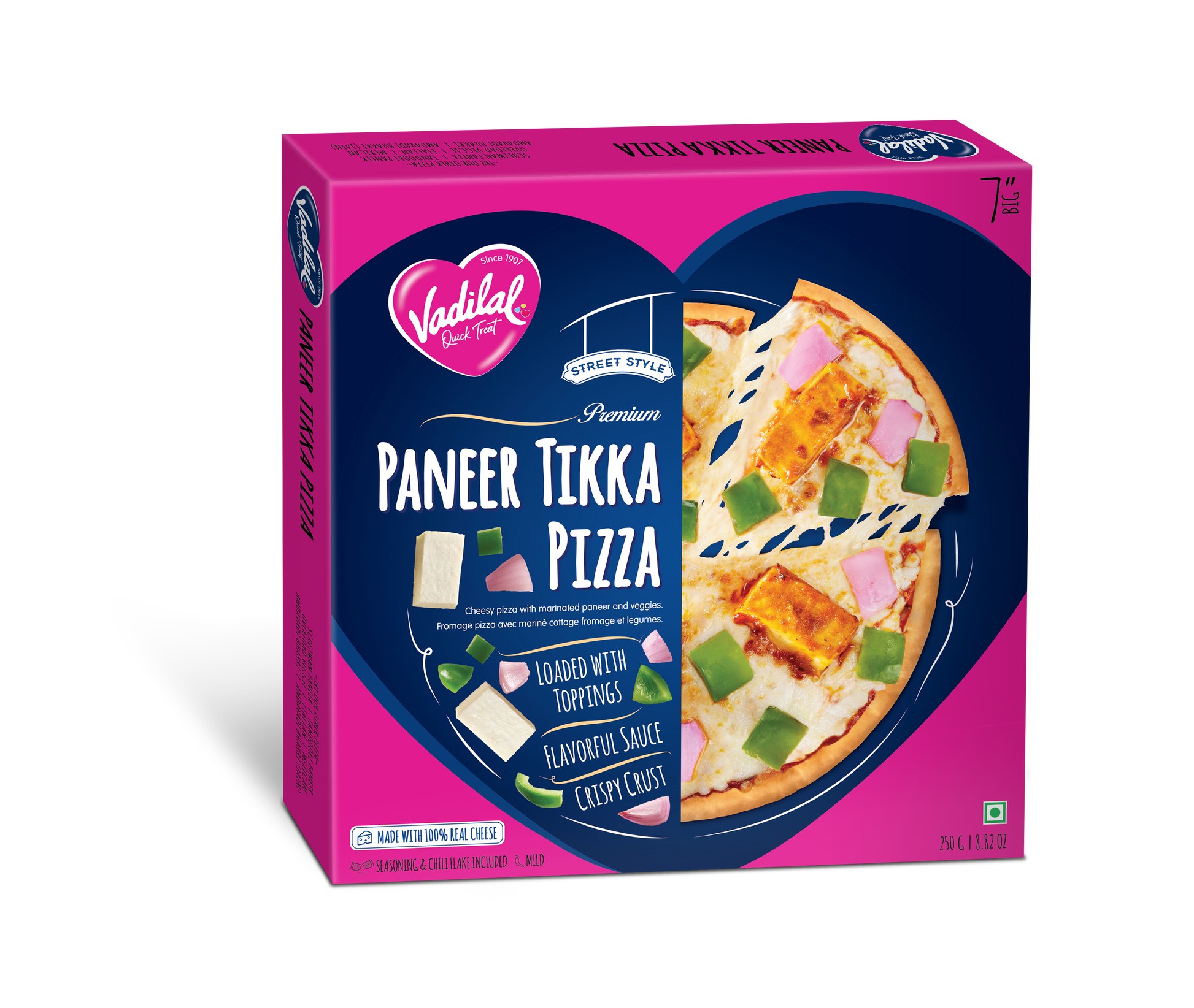 VADILAL PANEER TIKKA PIZ 250 GM