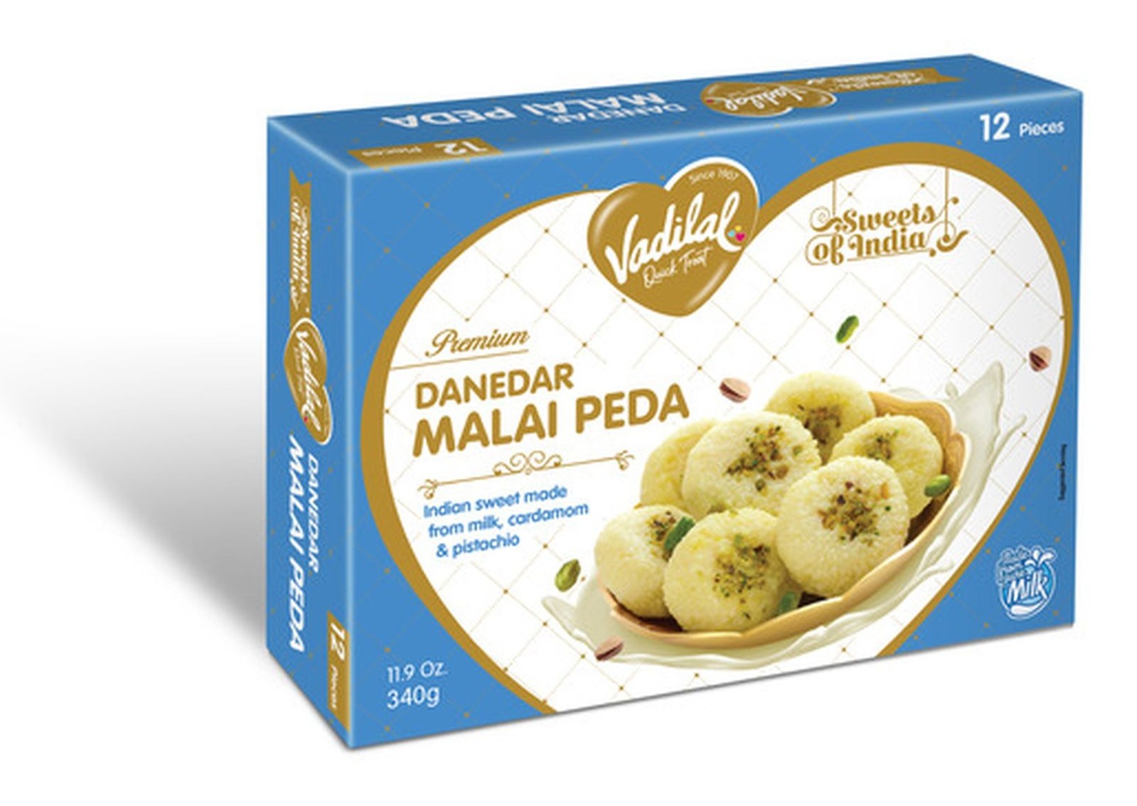 VADILAL SF DANEDAR MALAI PEDA 1 EACH