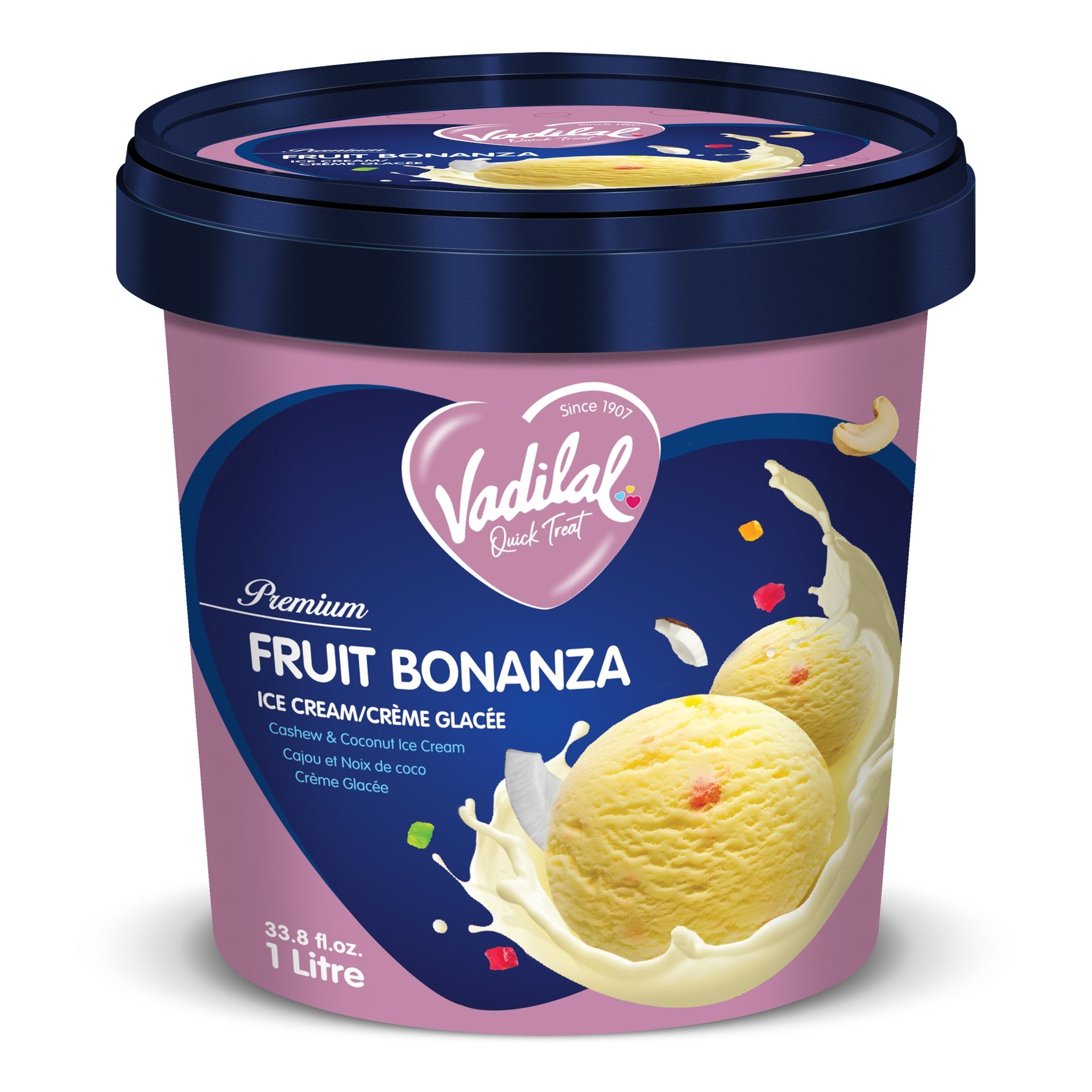 VADILAL FRUIT BONANZA ICECREAM 1 LTR