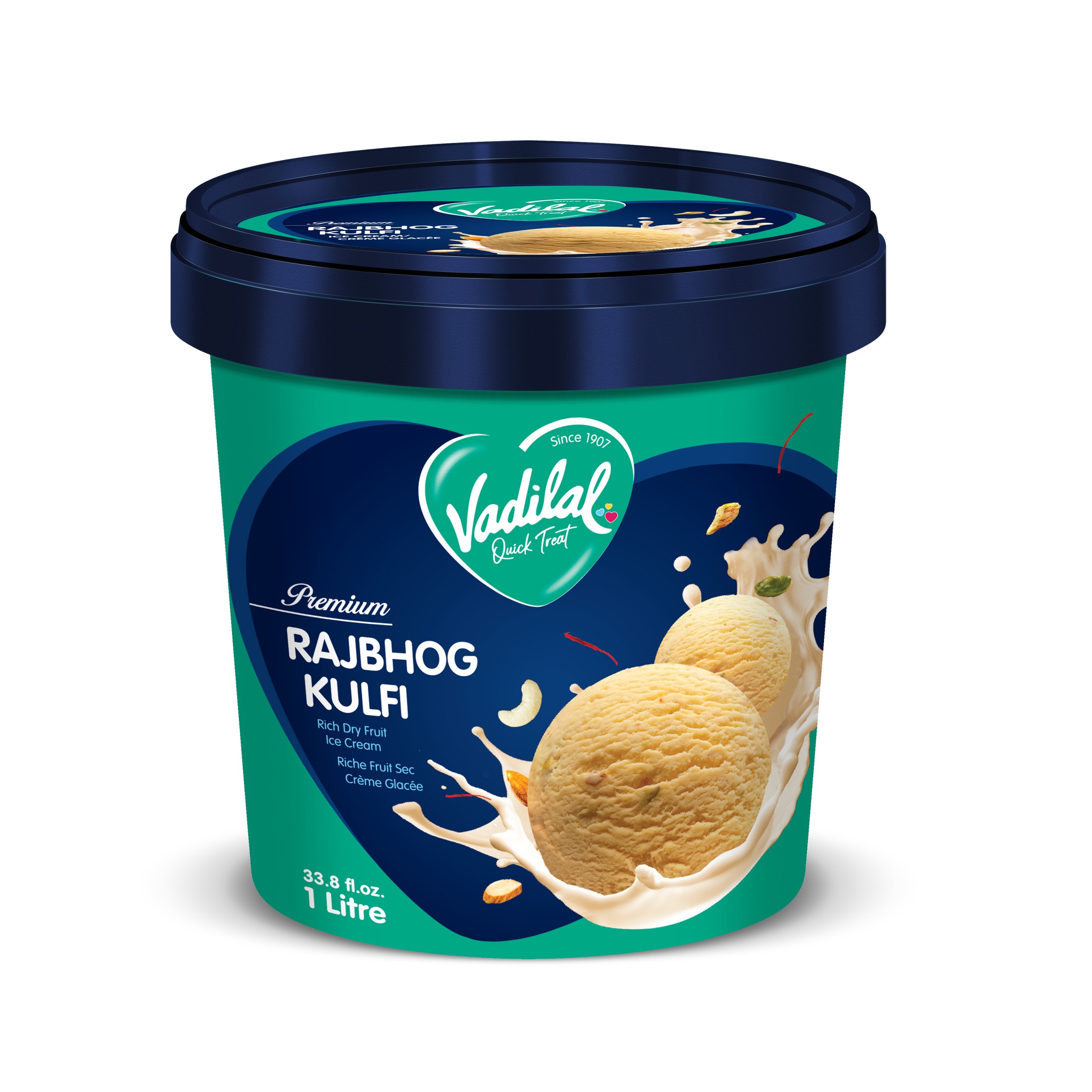 RAJBHOG ICE CREAM VADILAL 1 LTR