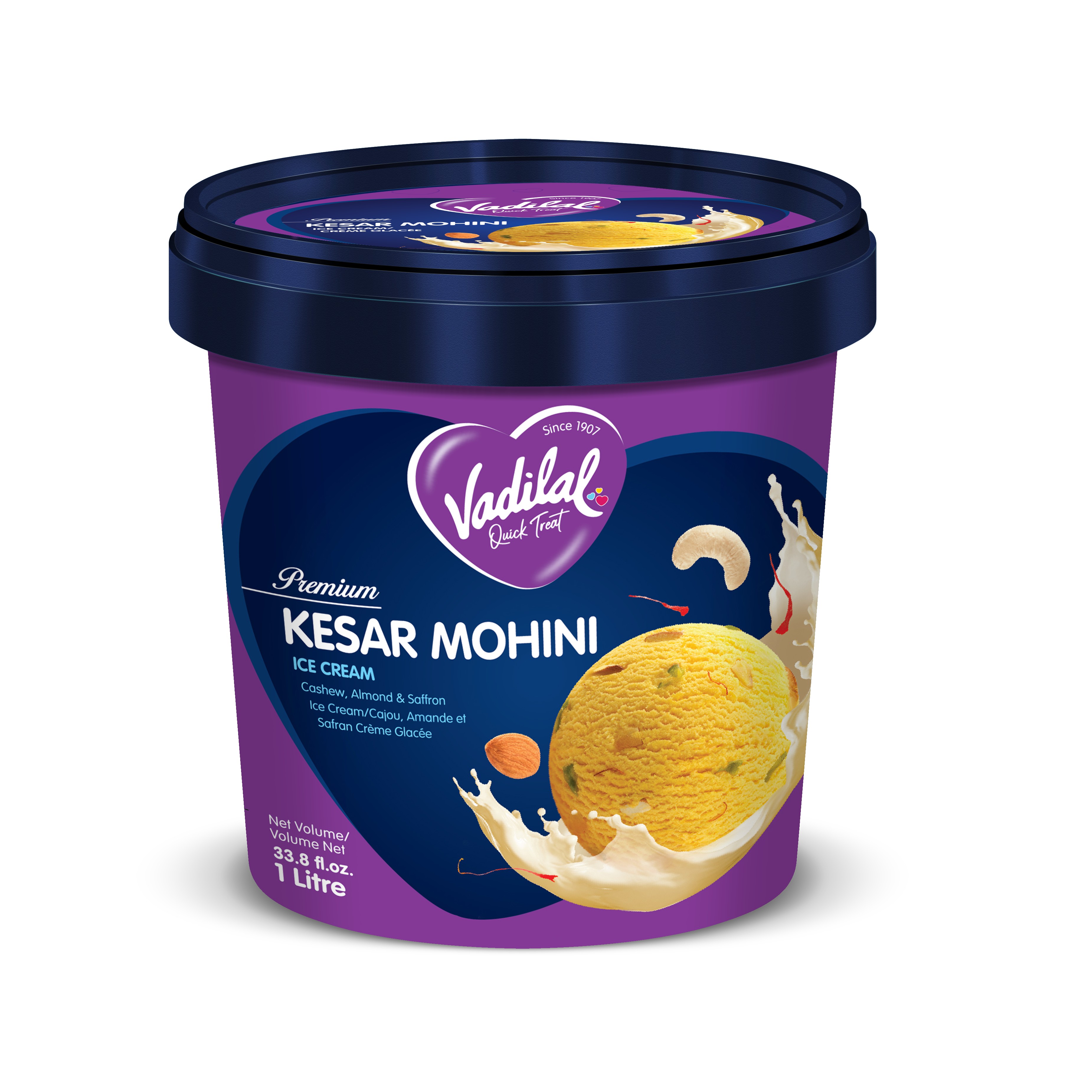 Vadilal   Kesar Mohini 500 ML