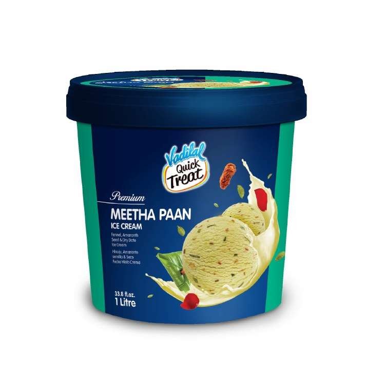 VADILAL MEETHA PAAN ICE CREAM TUB 1 LTR