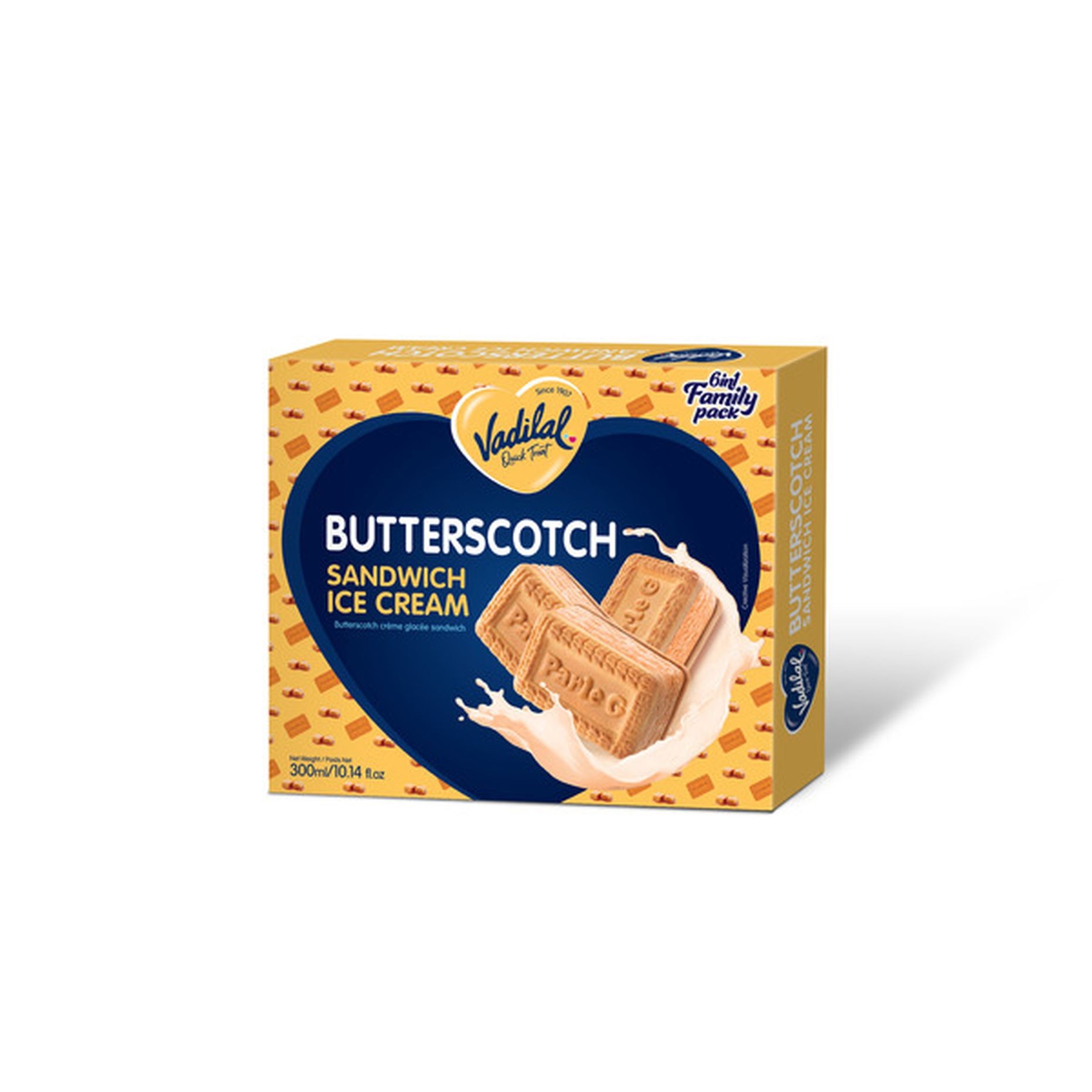 Vadilal Butterscotch Sandwich