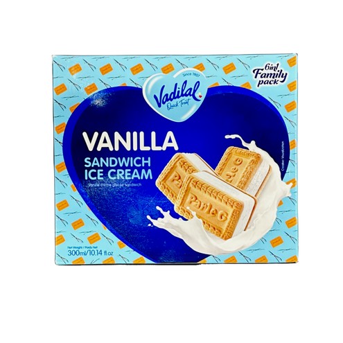 VADILAL VANILA SANDWICH ICE CREAM 300 ML