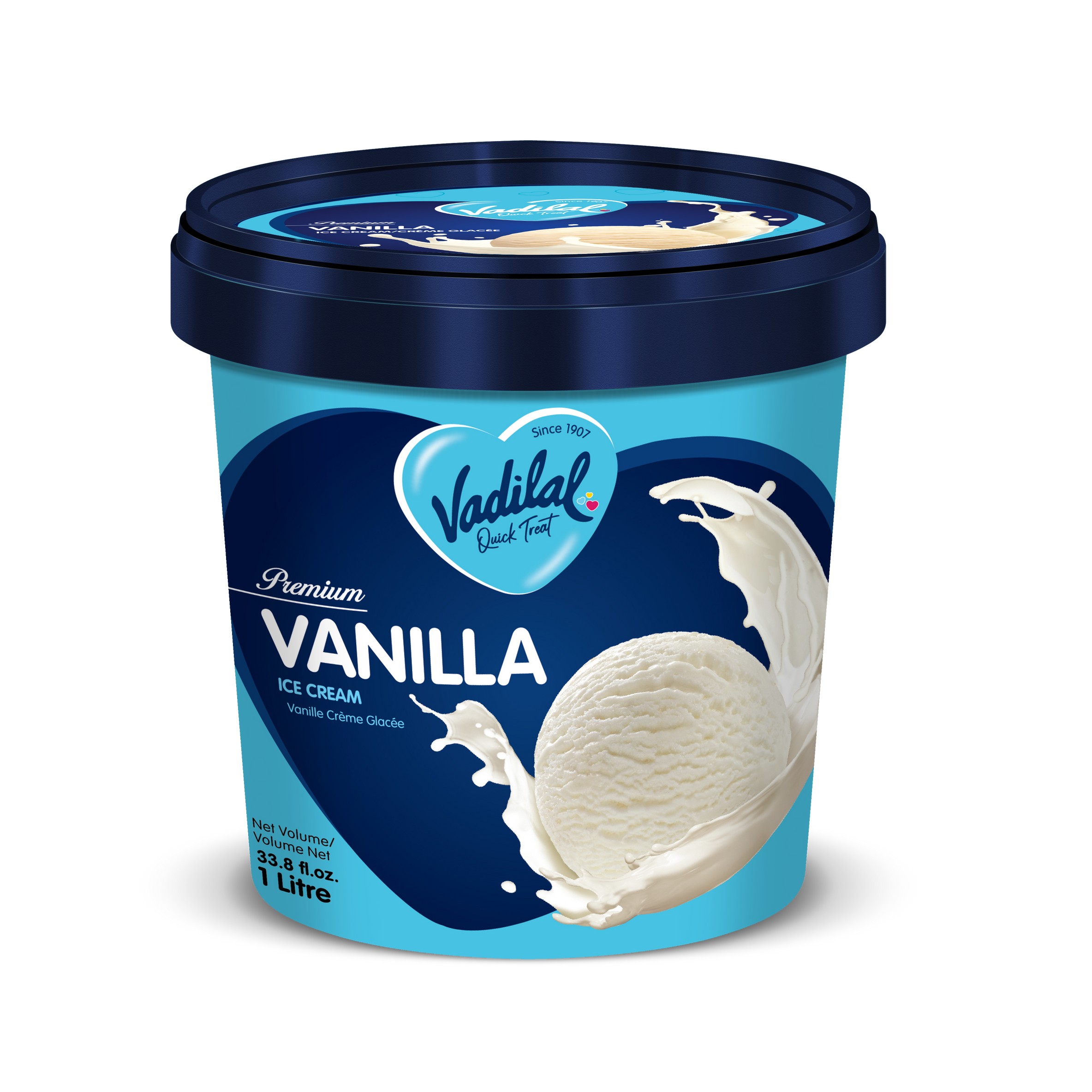Vadilal Vanilla Ice Cream 1 LTR