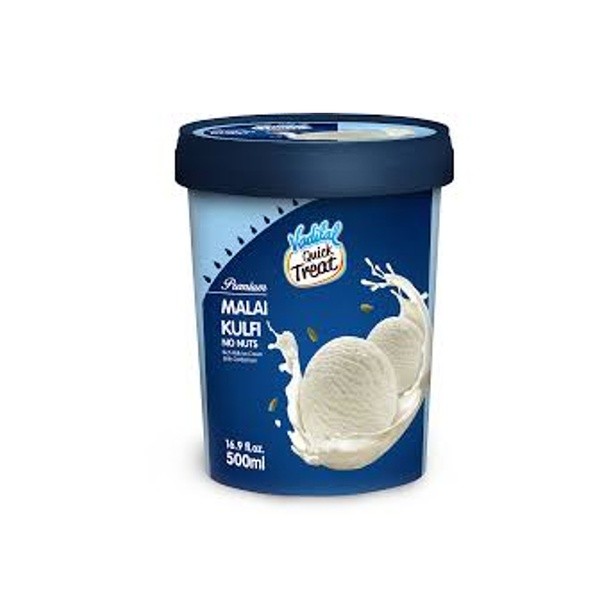 VADILAL MALAI KULFI ICE CREAM TUB 500 ML