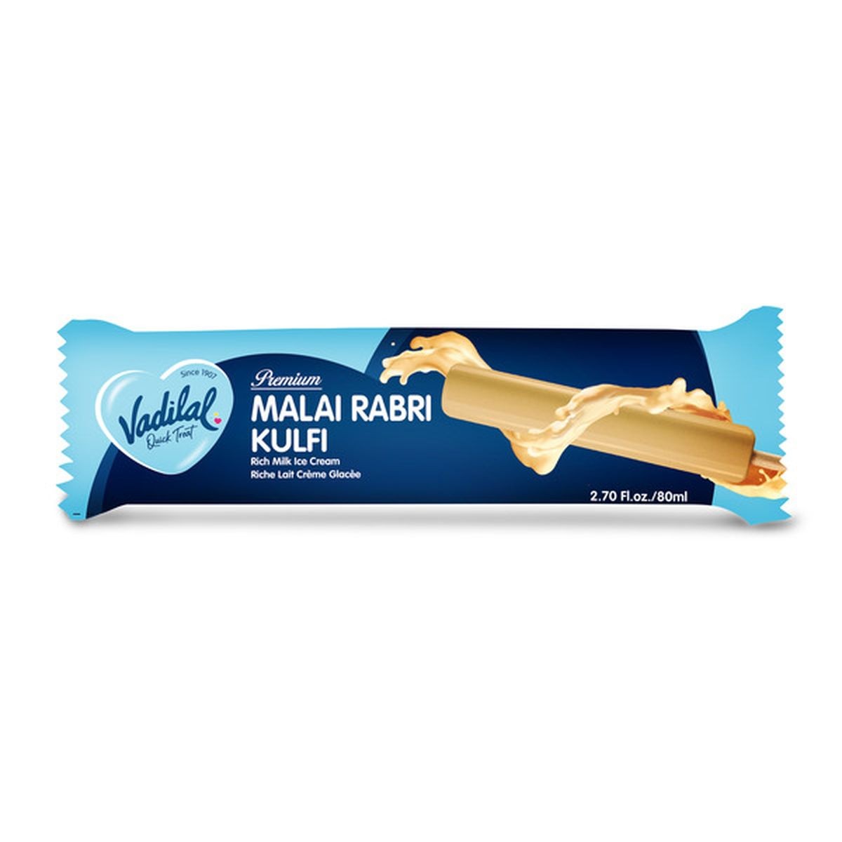 Vadilal Malai Rabri Kulfi 2.7 OZ