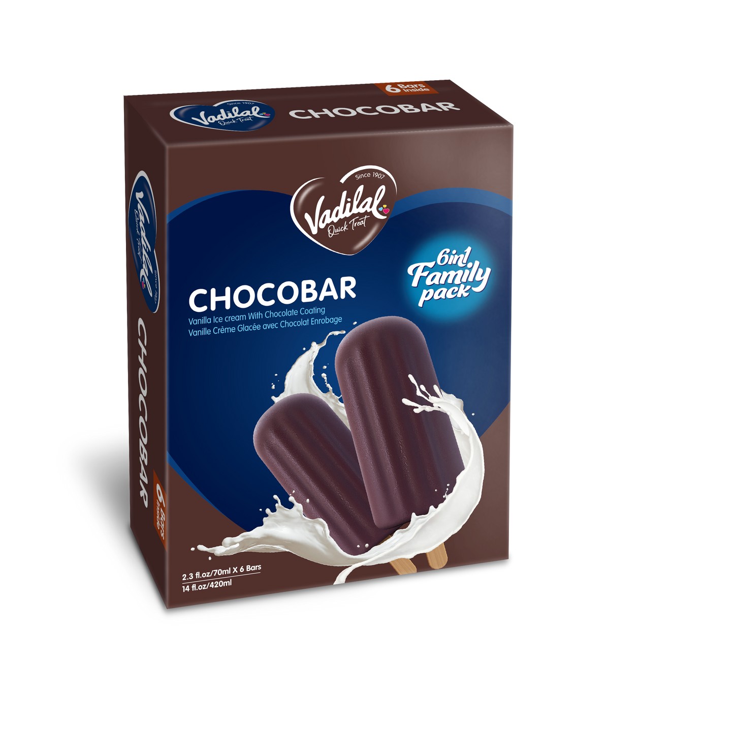 Vadilal Chocobar 6 In 1 Pack