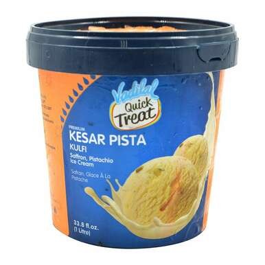 VADILAL KESAR PISTA KULFI ICE CREAM TUB 500 ML