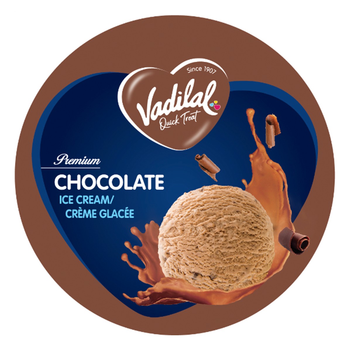 VADILAL CHOCOLATE ICE CREAM TUB 500 ML
