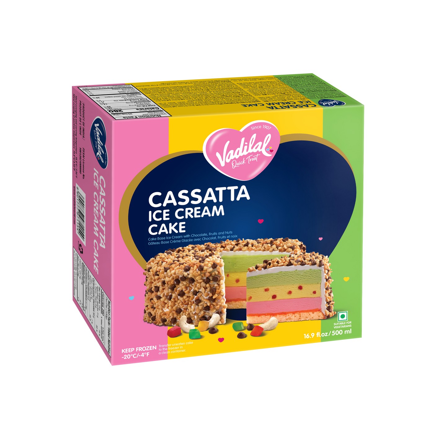 Vadilal Vadilal Cassatta Ice Cream Cake 500 ML