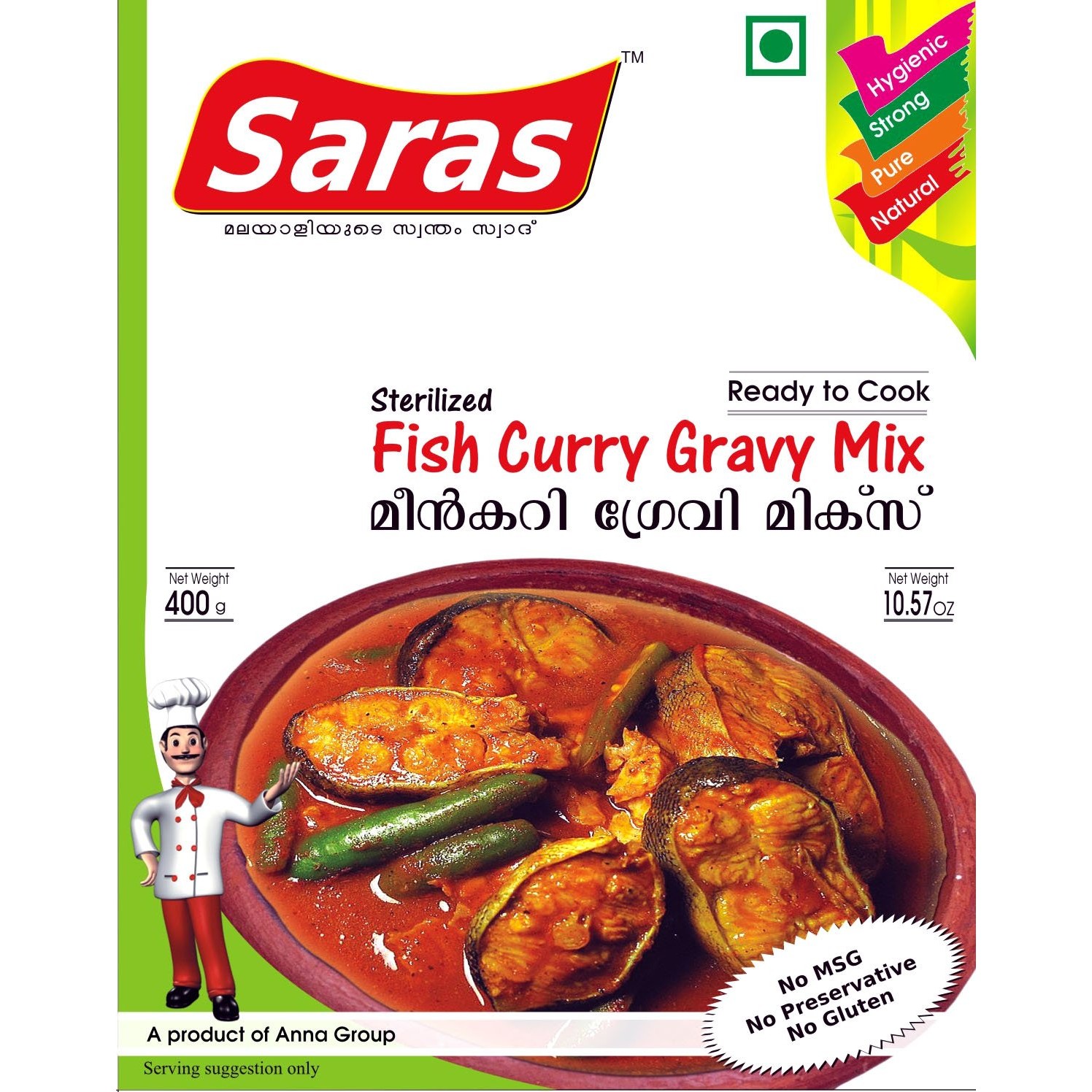 SARAS FISH GRAVY 400 GM