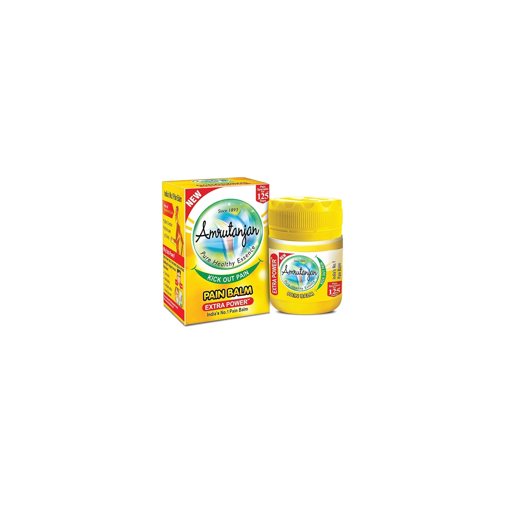 AMRUTANJAN BALM YELOW FOR PAIN 49.5 GM