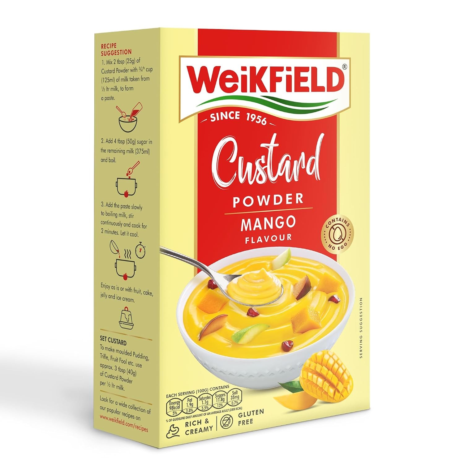 Weikfield Mango Custard Powder 75 GM