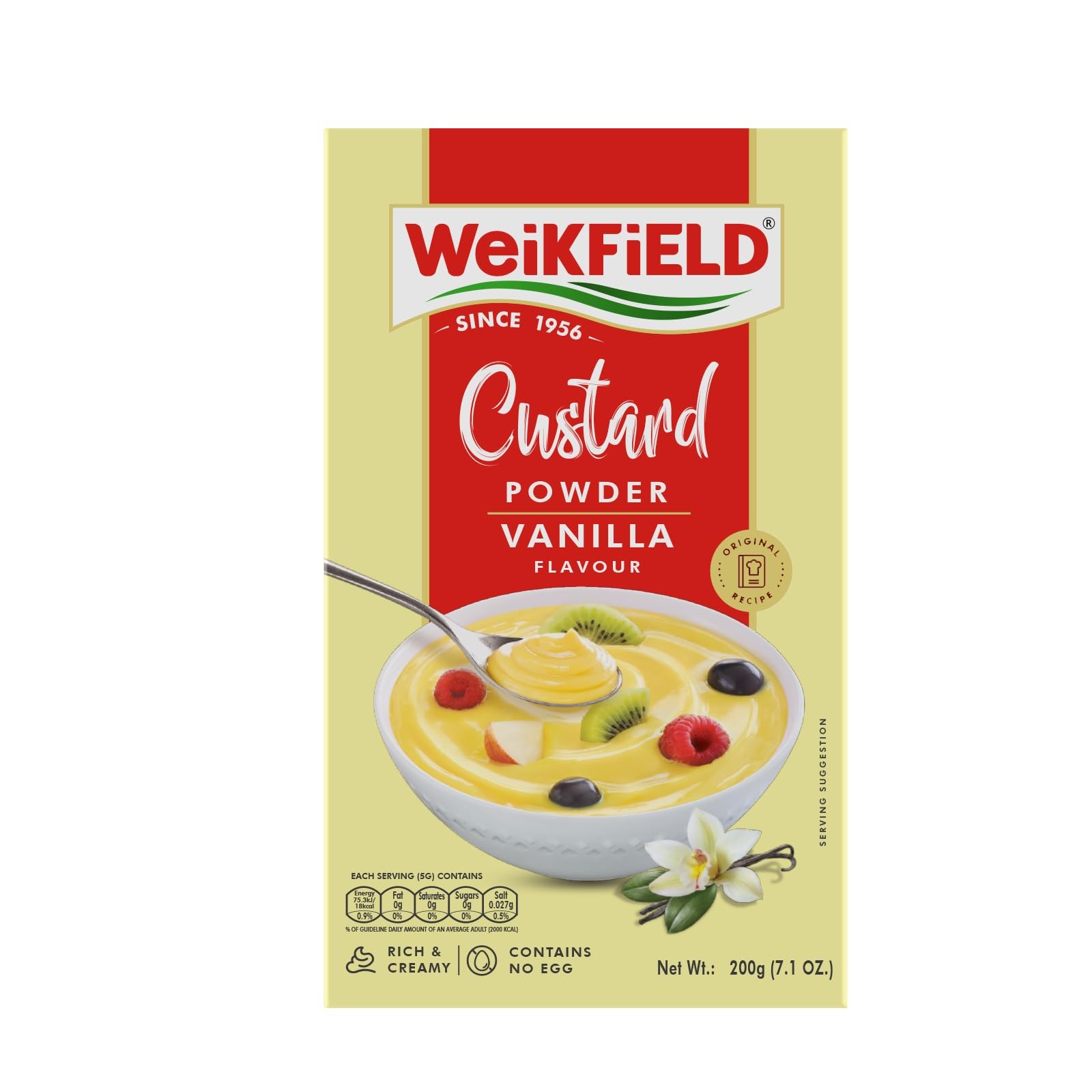 WEIKFIELD CUSTARD PWD VANIL 200 GM