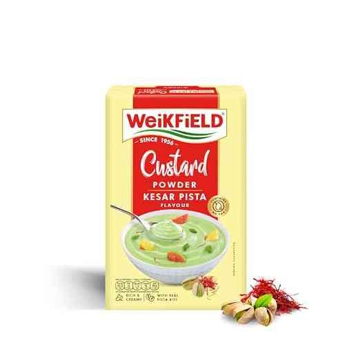 Weikfield Kesar Pista Custard Powder 75 GM