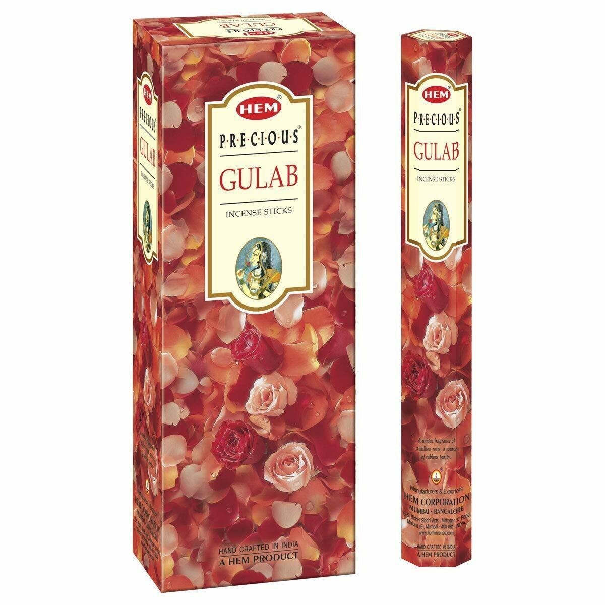 Hem Precious Gulab Incense 1 EACH