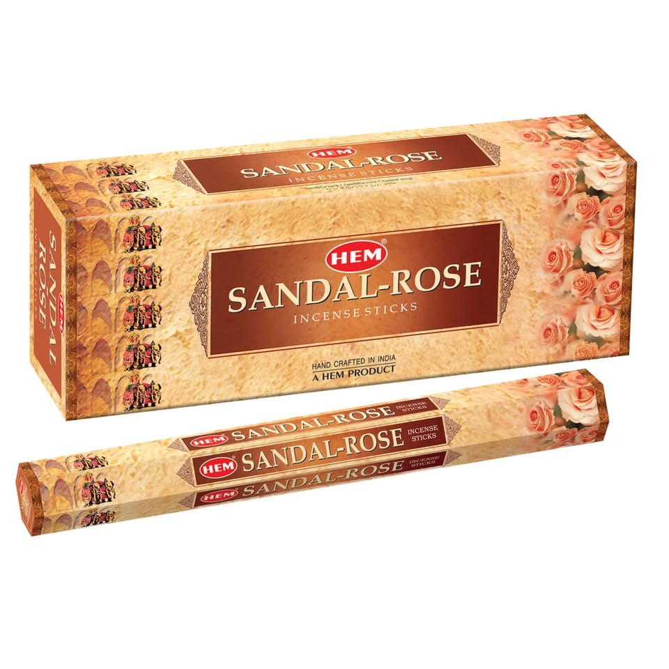 HEM Sandal Rose Incense 6x20pc 1 PACK