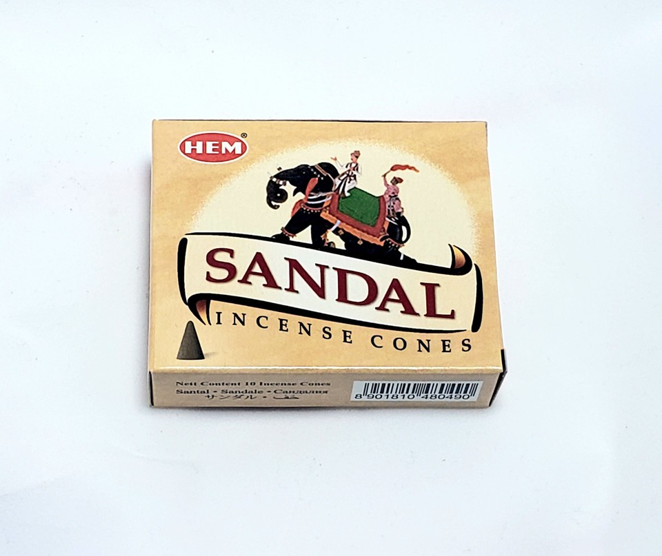 Hem Sandal Incense Cones 10 COUNT