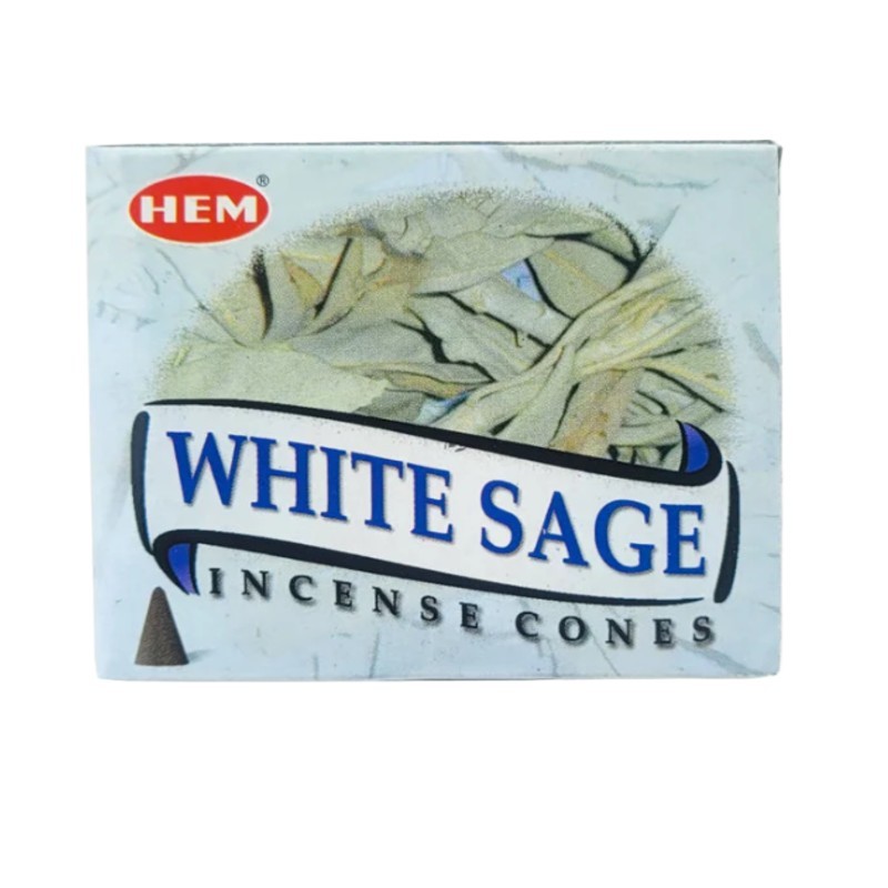 Hem White Sage Incense Cones 10 COUNT