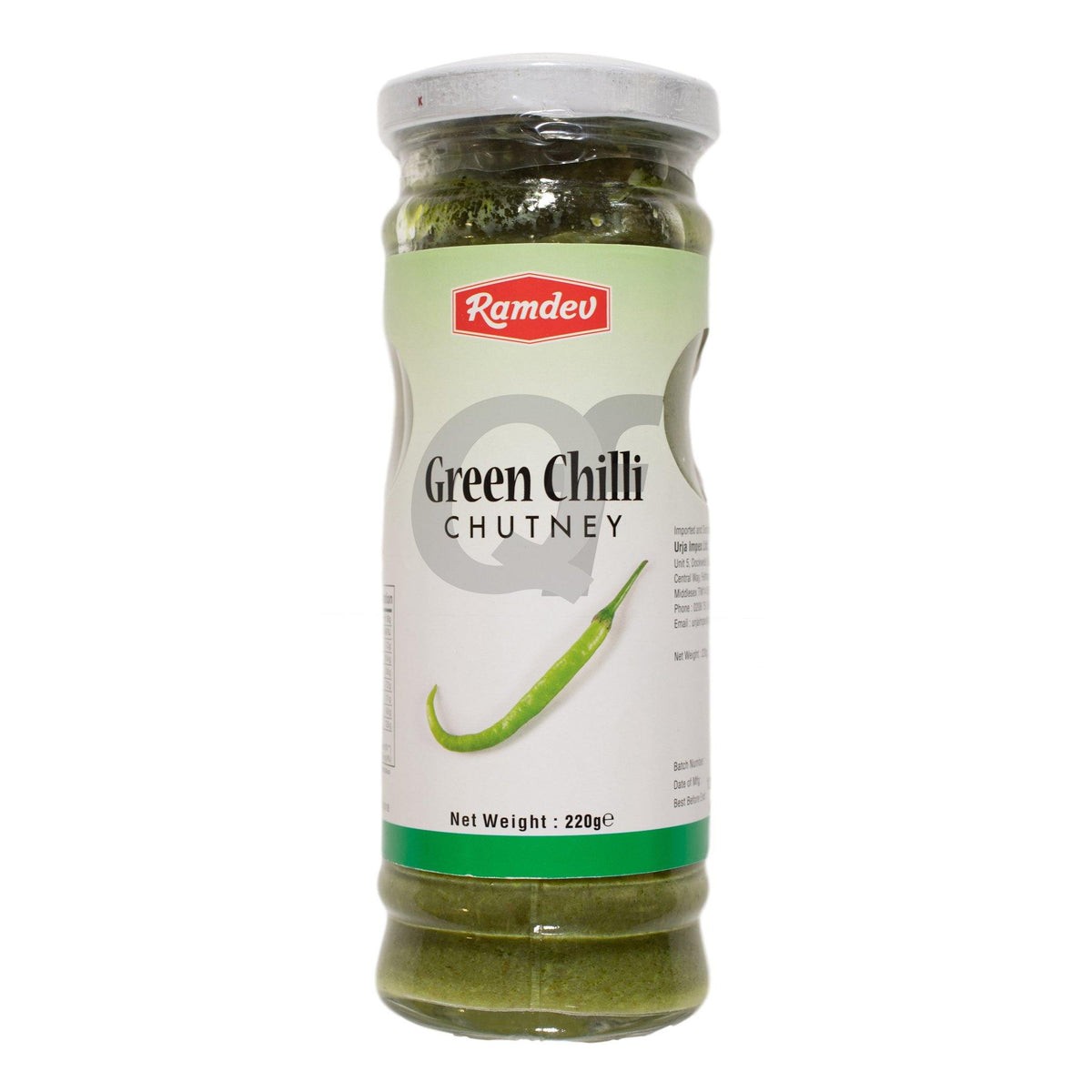 Ramdev Green Chilli Chutney  7.7 OZ