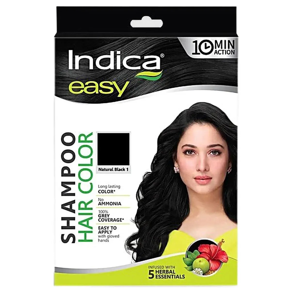 INDICA HAIR COLOR NATURAL BLACK 25 GM
