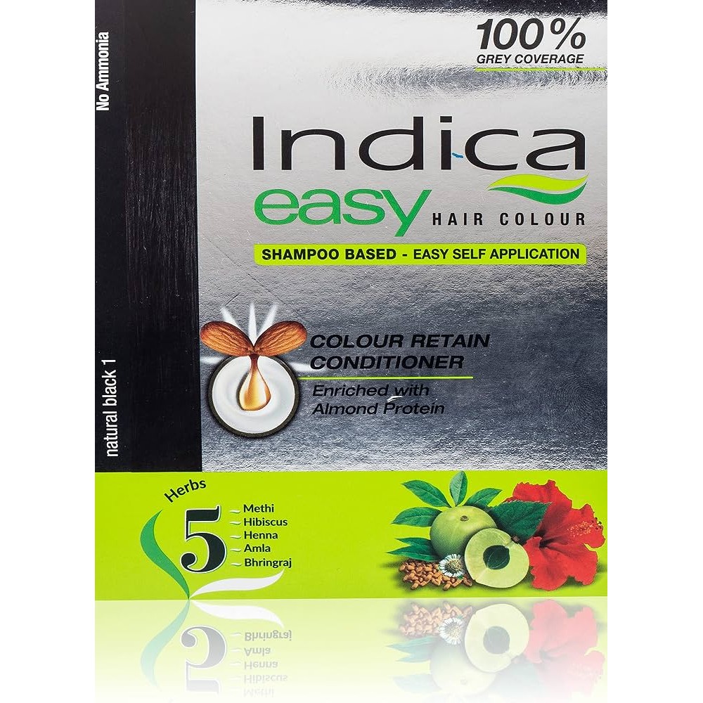 INDICA HAIR COLOR  BLACK 32.5 GM
