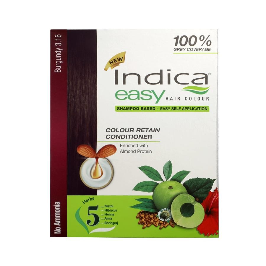 INDICA EASY HAIR COLOUR BUGUNDY 3.16 OZ